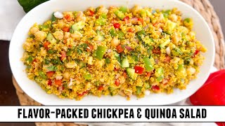 Super Healthy Chickpea amp Quinoa Salad  Packed with Flavors amp Easy to Make [upl. by Rosemarie]