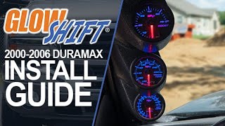 GlowShift  How To Install A Diesel Gauge Package Into Your 20002006 Duramax [upl. by Erb]