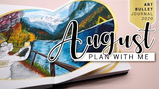 PLAN WITH ME  AUGUST 2020 Bullet Journal Setup  Austria theme [upl. by Svensen]