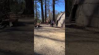 Powhatan Indian Village Jamestown Settlement Virginia USA [upl. by Alonzo601]