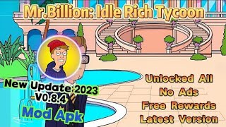 Mr billion idle rich tycoon mod apk  rich inc money glitch  mr billion idle rich tycoon gameplay [upl. by Hareema]