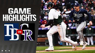 Rays vs Rockies Game Highlights 4624  MLB Highlights [upl. by Enelyt]