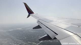 Southwest 737800  N8652B Landing at San Antonio from Midway 031123 [upl. by Kazimir146]