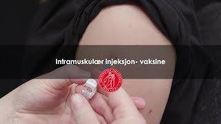 Intramuskulær injeksjon vaksine [upl. by Tsenre]