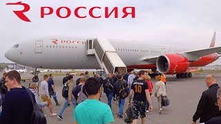 ROSSIYA BOEING 777300 ECONOMY  Khabarovsk  Moscow [upl. by Fang]