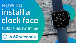 Install a clock face on Fitbit Sense Versa or Ionic watch Shorts [upl. by Tereb]