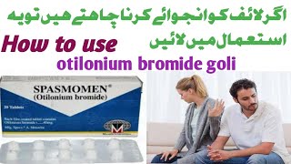 spasmomen otilonium bromide tablet 40mt uses benefits dosage and sied effect Urduotilonium bromide [upl. by Tonneson]