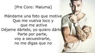 Maluma  GPS Lyrics ft French Montana [upl. by Anaigroeg962]