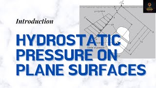 Hydrostatic pressure on plane surfaces Introduction  Fluid Mechanics Lesson 9 [upl. by Kraska]