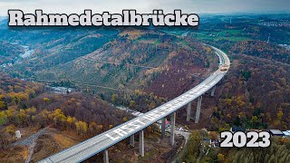 Rahmedetalbrücke an der A45 im Jan 2024 der Baufortschritt [upl. by Rauscher471]