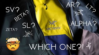 WHAT DO THEY MEAN Understanding Arcteryx Goretex Hardshells [upl. by Adnohsirk628]