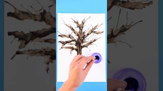 Unique Watercolor Tree Art for Kids 🎋 [upl. by Tennek]