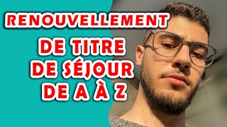 RENOUVELLEMENT DU TITRE DE SÉJOUR ETUDIANT EN LIGNE DE A à Z [upl. by Studley146]