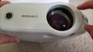 Crenova XPE498 LED Projector Review [upl. by Kyl94]