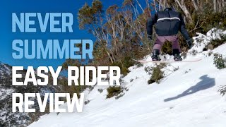 Never Summer Easy Rider 2024 Snowboard Review [upl. by Lsiel]