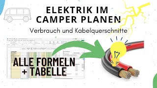 Kabelquerschnitt berechnen  Elektrik im Camper 25 [upl. by Labotsirhc]