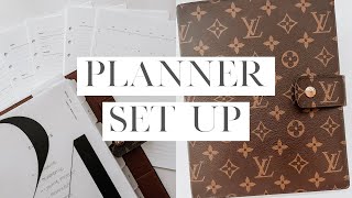 Mid Year Planner Refresh Louis Vuitton GM Agenda Set Up  Calendar amp Finance Planner [upl. by Anahs]