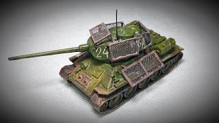 T3485 with Bedspring Armor 172 Paper  Tank Model [upl. by Ekaterina]