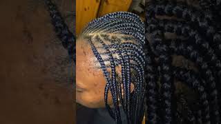 Fulani cornrow braids hairstyles braids knotlessbraids viralvideo [upl. by Maggio]