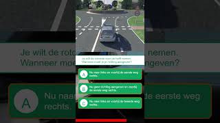 🚗 CBR auto theorieexamen vraag Rotonde shorts rijles theorieles theorie examen [upl. by Capon613]