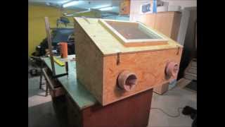 Sandstrahlkabine selber bauen  How to build a sandblasting box [upl. by Yelra]