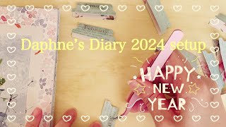 【紙物好き】Daphne’s Diary 2024 setup [upl. by Graff]