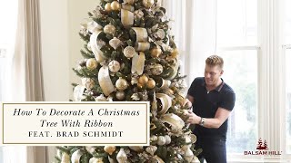 How to Decorate your Christmas Tree Professionally with Ribbons [upl. by Johnnie360]