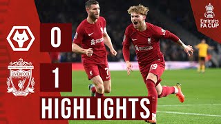 HIGHLIGHTS Wolves 01 Liverpool  Harvey Elliott wins it with a rocket [upl. by Adnuahsal611]