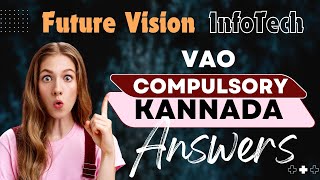 VAO Compulsory Kannada Exam 29092024 Answers [upl. by Kilby]