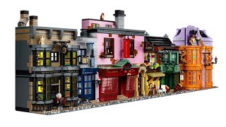 LEGO Harry Potter Diagon Alley Builds Itself with Magic Set 75978 [upl. by Annora]