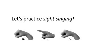 Sight Singing Do Re Mi Fa Sol La and Ti [upl. by Ainivad]