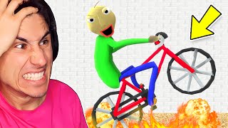 Baldi Ran Me Over WITH A BIKE  Baldis Basics [upl. by Muirhead975]