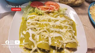 Enchiladas Verdes De Pollo Receta Sencilla Pero Muy Rica ❤🤗 [upl. by Hploda]