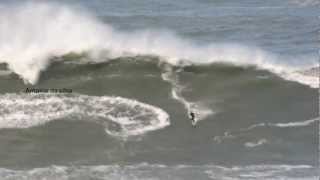 Nazare portugal big waves movie 2013 HD [upl. by Amada879]