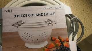 COSTCO Colander Set Costco Item  1050076 REVIEW [upl. by Lietman894]