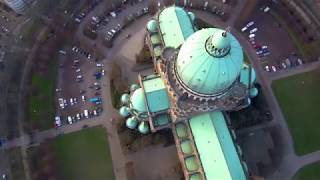 Brussels  Basilique of Koekelberg at the sunset from a drone [upl. by Norrab]