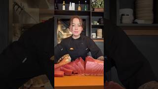 Tuna cutting sashimi fishrecipe food sashimilover fish nigiri foodie sushistyle seafood [upl. by Ardnoel]