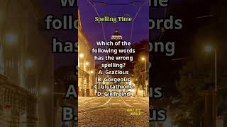 Spelling Time 535 spelling englishlearning englishvocabulary questions quiz [upl. by Laurentium721]