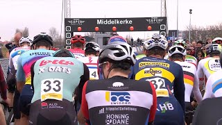 Cyclocross Middelkerke Men Elite 50fps 10 Feb 2024 [upl. by Fawna]