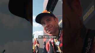 Bautista comments his Race 1 comeback 😅  2024 ItalianWorldSBK 🇮🇹 [upl. by Burrill274]