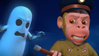 EK Bhoot Aaya Jungle Mein  Police Bandar Mama  Hindi Rhymes for Children  Infobells [upl. by Anec]