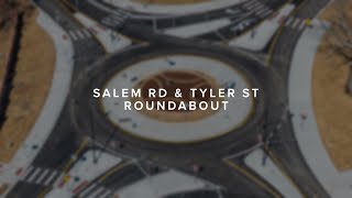 Salem Rd amp Tyler St roundabout opens to traffic for the first time in Conway Arkansas TIMELAPSE [upl. by Drusy]