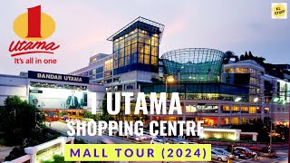 1 Utama Shopping Centre Bandar Utama  Mall Tour 2024 [upl. by Klemperer]