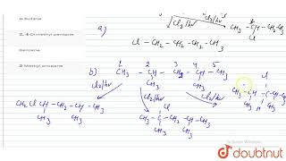 Only two isomeric monochloro derivatives are possible for [upl. by Inglebert857]