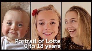 Portrait of Lotte 0 to 18 years [upl. by Nonnel]