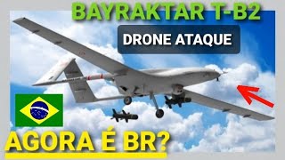 DRONE TURCO BAYRAKTAR TB2 NO BRASIL SEGUNDO MÍDIA INTERNACIONAL SIM ENTENDA [upl. by Kissiah]