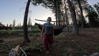 Hanging My Warbonnet Camping Hammock [upl. by Sorce]