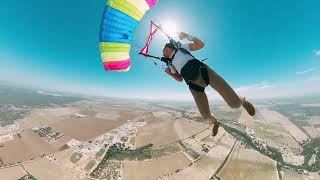 Skydiver recovers hat midjump in Texas [upl. by Nylloh]