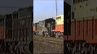 Illinois Central Geeps at Wallace Yard Freeport IL in 1988 train railfans [upl. by Lauritz78]