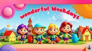 wonderful WeekdaysNursery Rhyme SongTinyTuneRhymes  7 Days Of Week Tiny Tune Nursery Rhymes [upl. by Vinaya549]